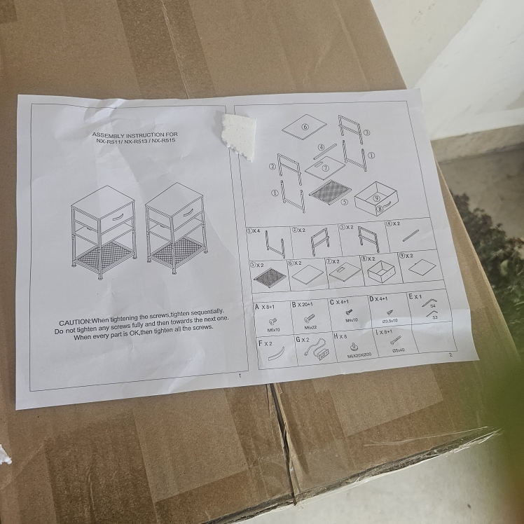 2 Nightstands with USB and Outlets