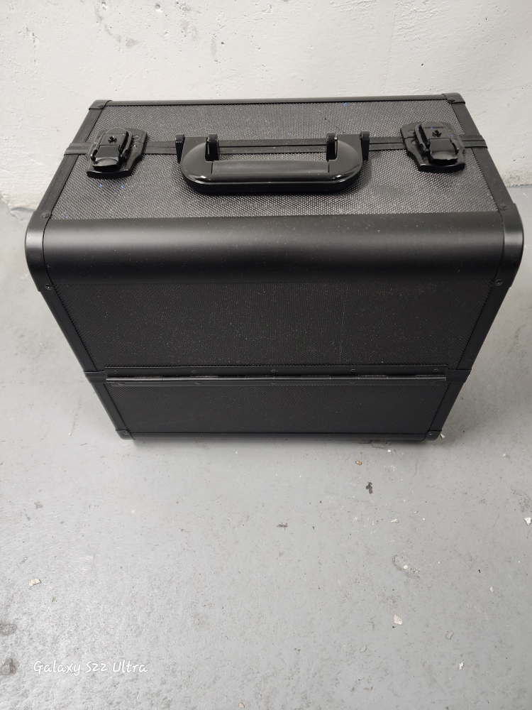Black Makeup Case with Drawers