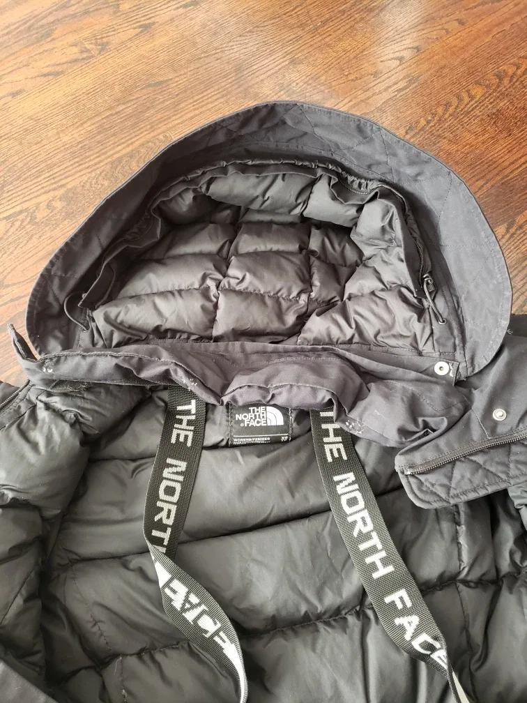 The North Face Women's Long Down Jacket (Black) image indicator(3)
