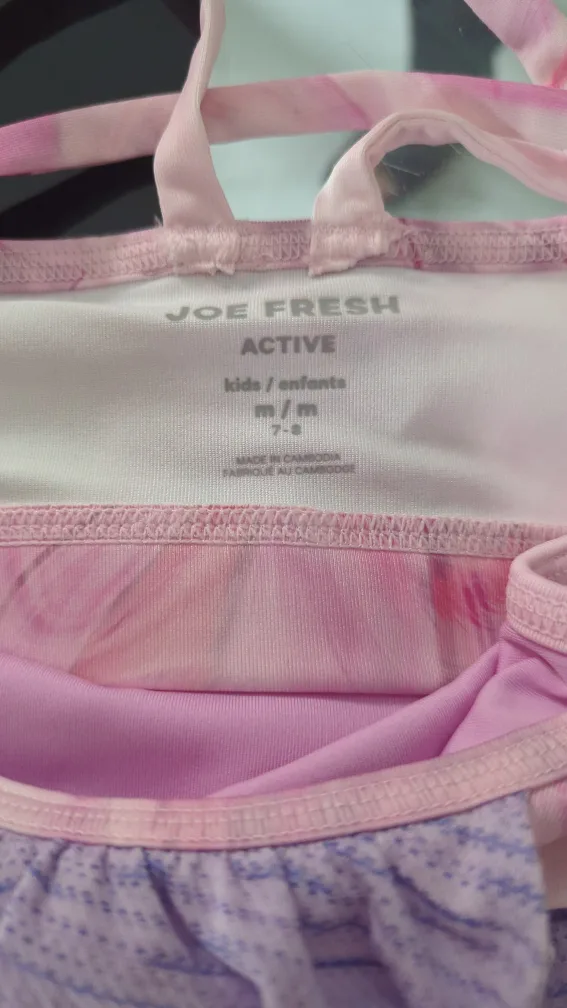 Girls Active matching sports bralette and Capri leggings image indicator(6)