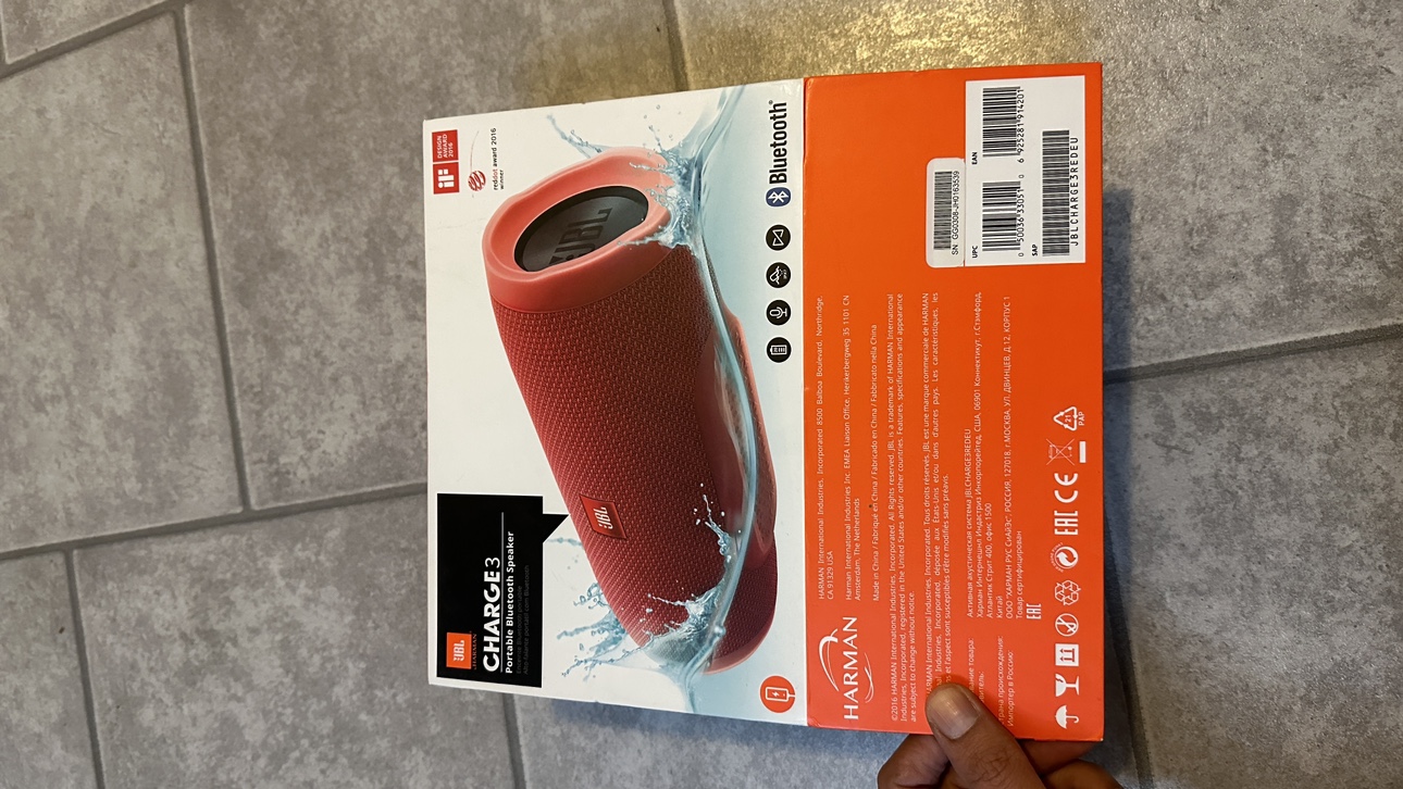 JBL Charge 3 Portable Bluetooth Speaker - photo 2