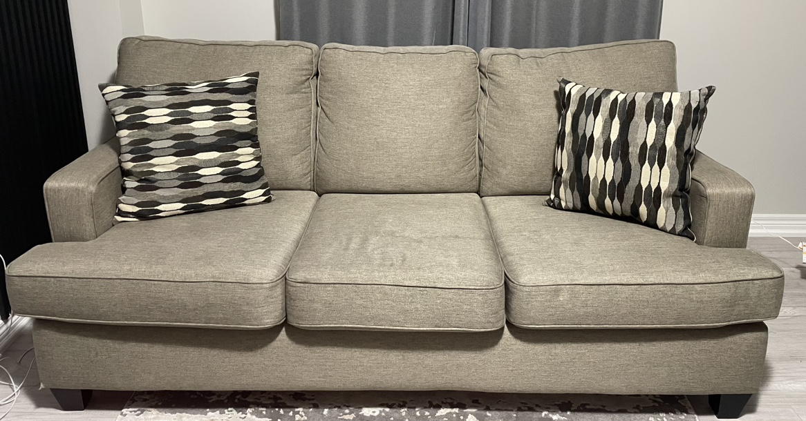 Grey Sofa -3 seater and two seater Set with pillows