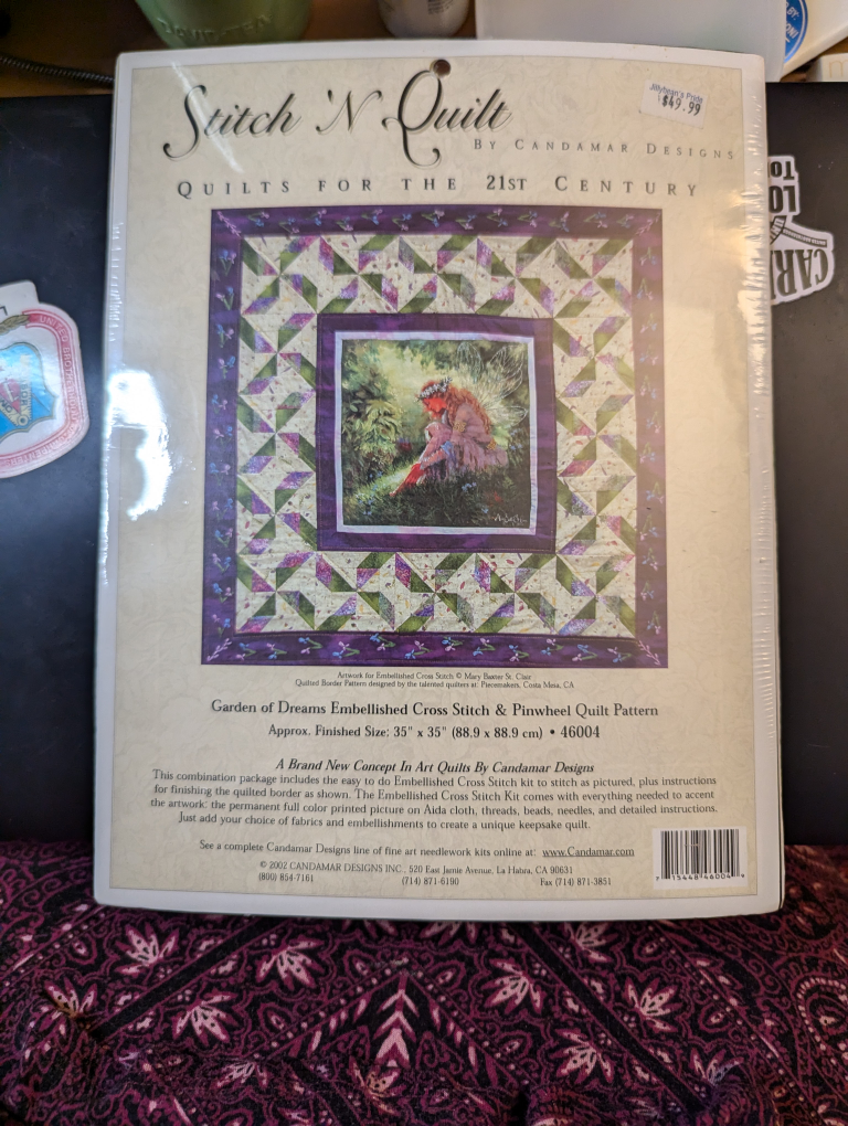 Garden of Dreams Embroidered Cross Stitch Pattern