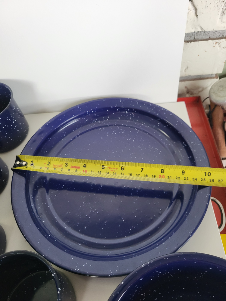 Blue Enamelware Dinnerware - photo 2