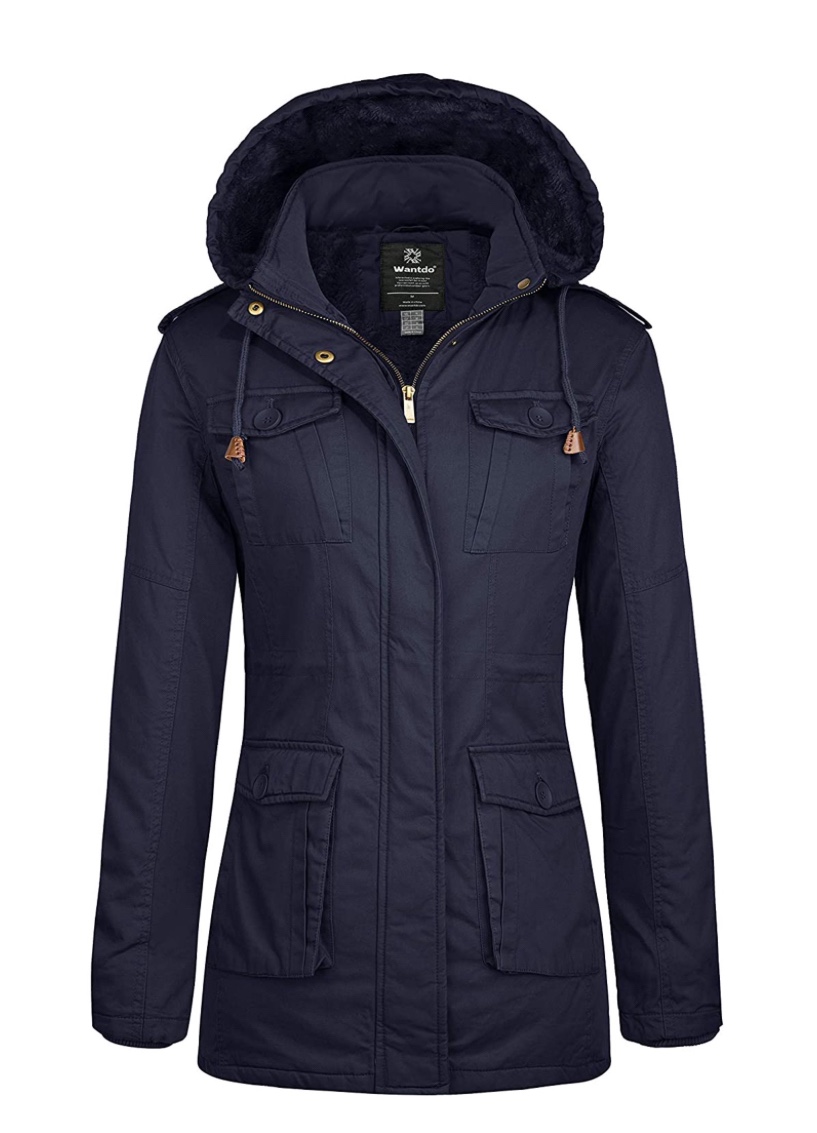 NEW! Wantdo Women's Winter Coat Parka Winter Hooded Jacket
