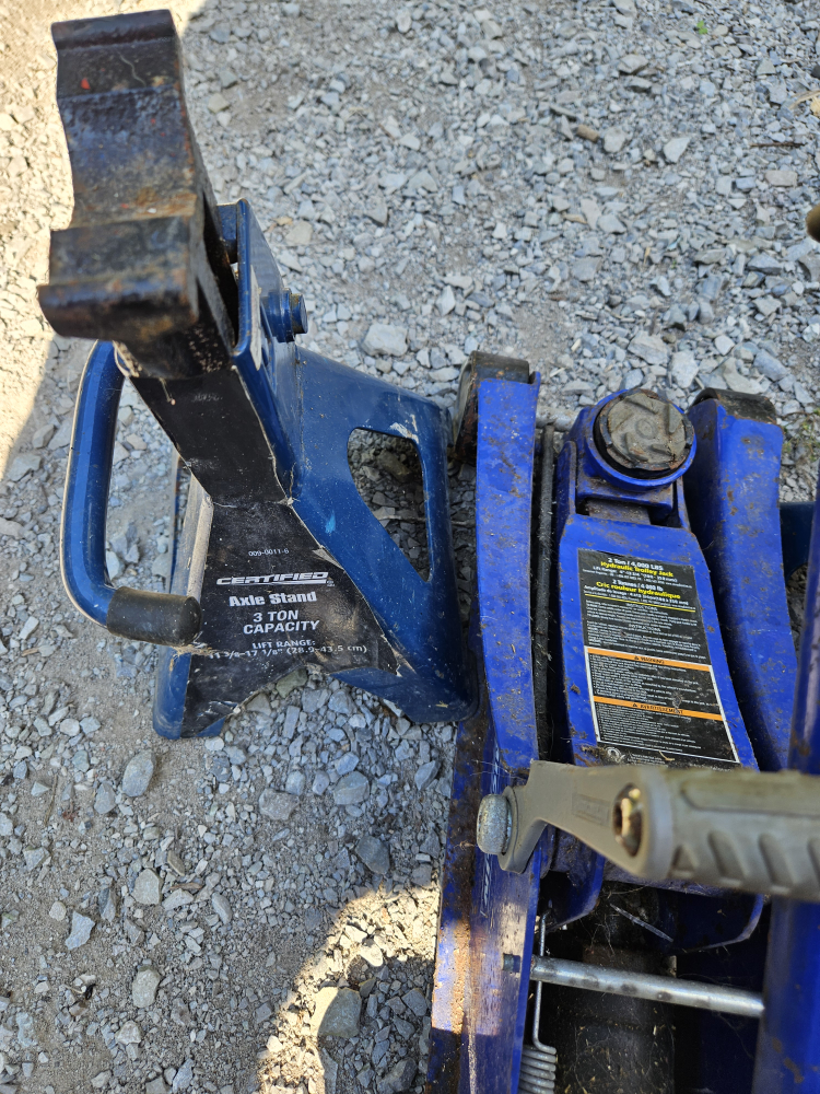 Certified 2 Ton Trolley Jack and 2   3 ton Axle Stands - photo 2