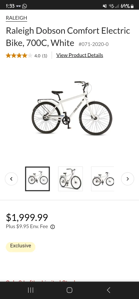 Raleigh Comfort Electric Bike image indicator(5)