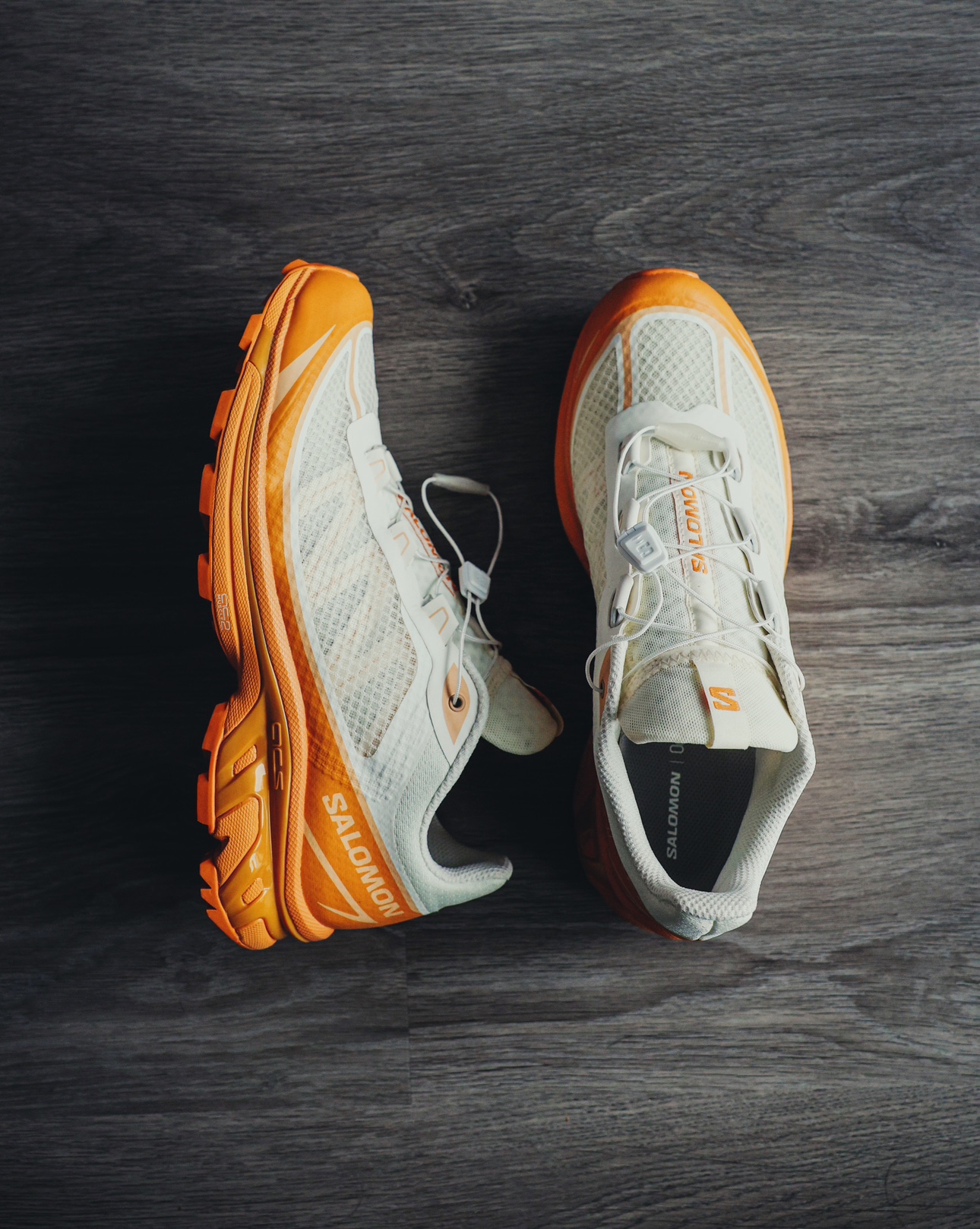 SALOMON XT-6 FT Off-White & Orange Sneakers | UK9 | US9.5 - photo 2