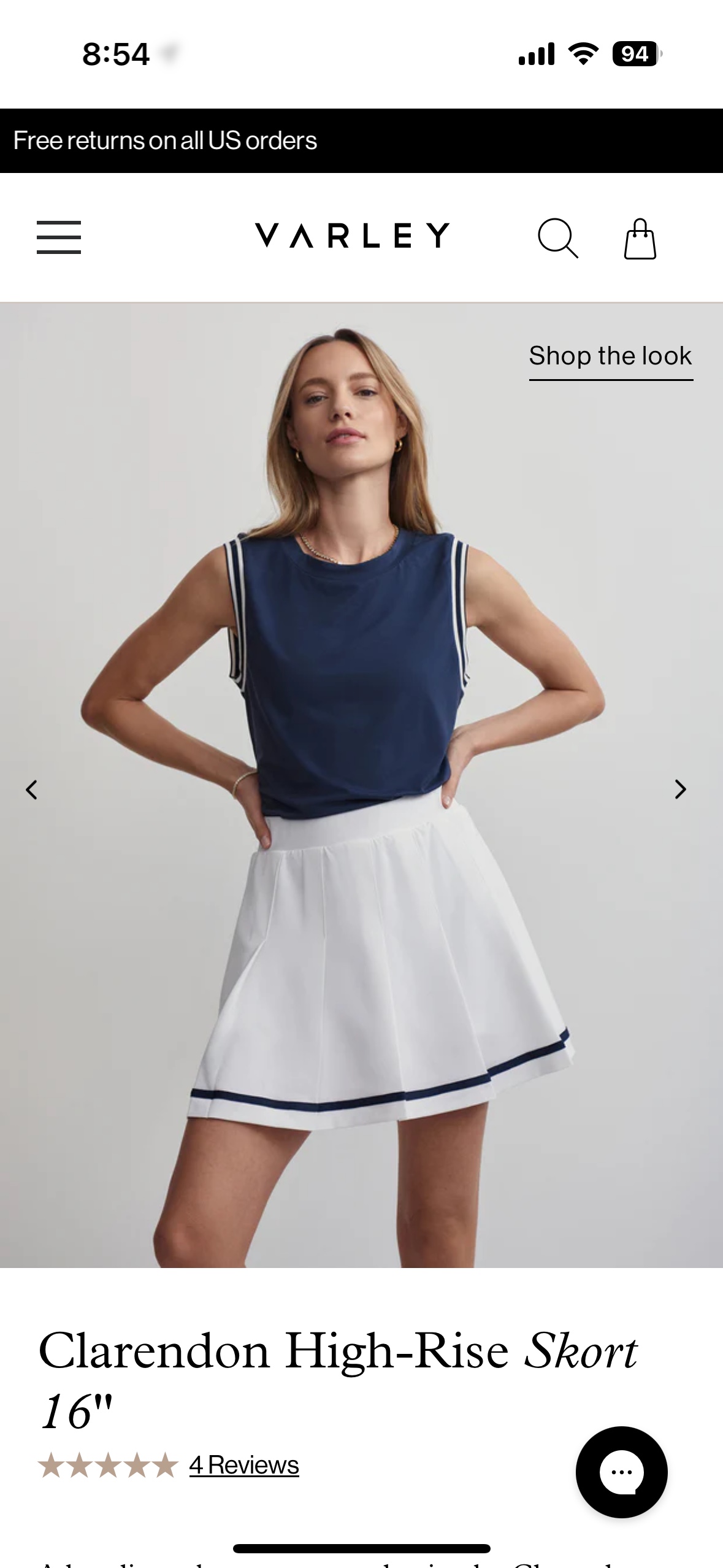 [brand new] Varley tennis skirt L size