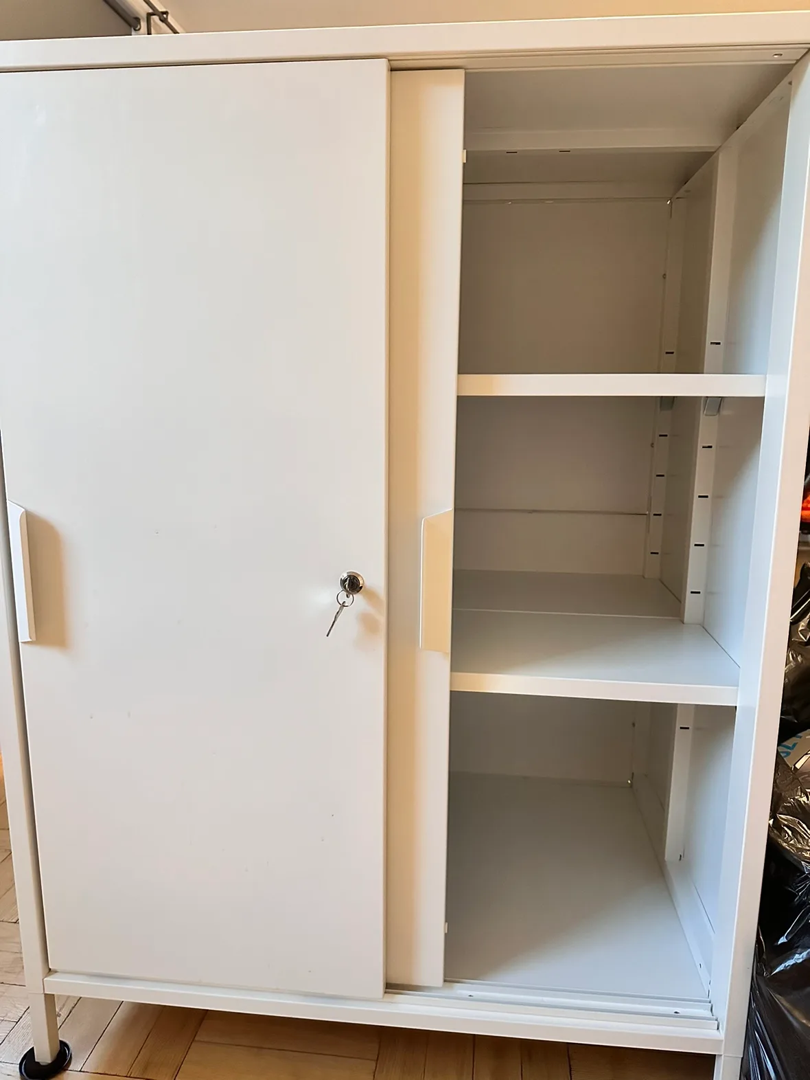 Big IKEA Cabinet (Trotten) / Metal / White image indicator(4)