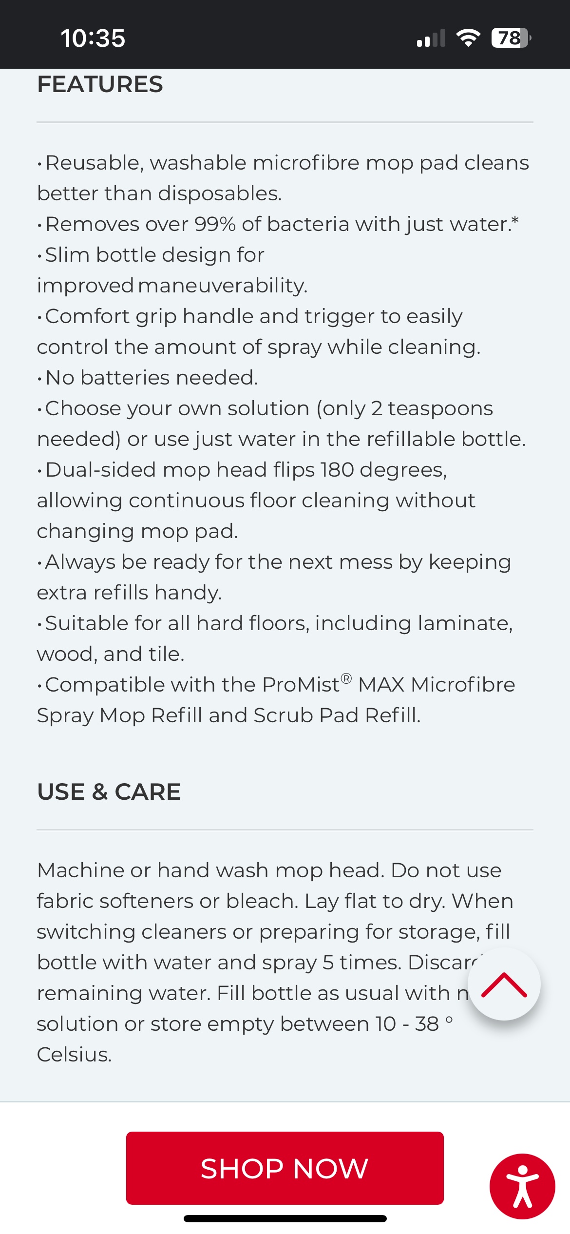 Vileda spray mop - photo 4