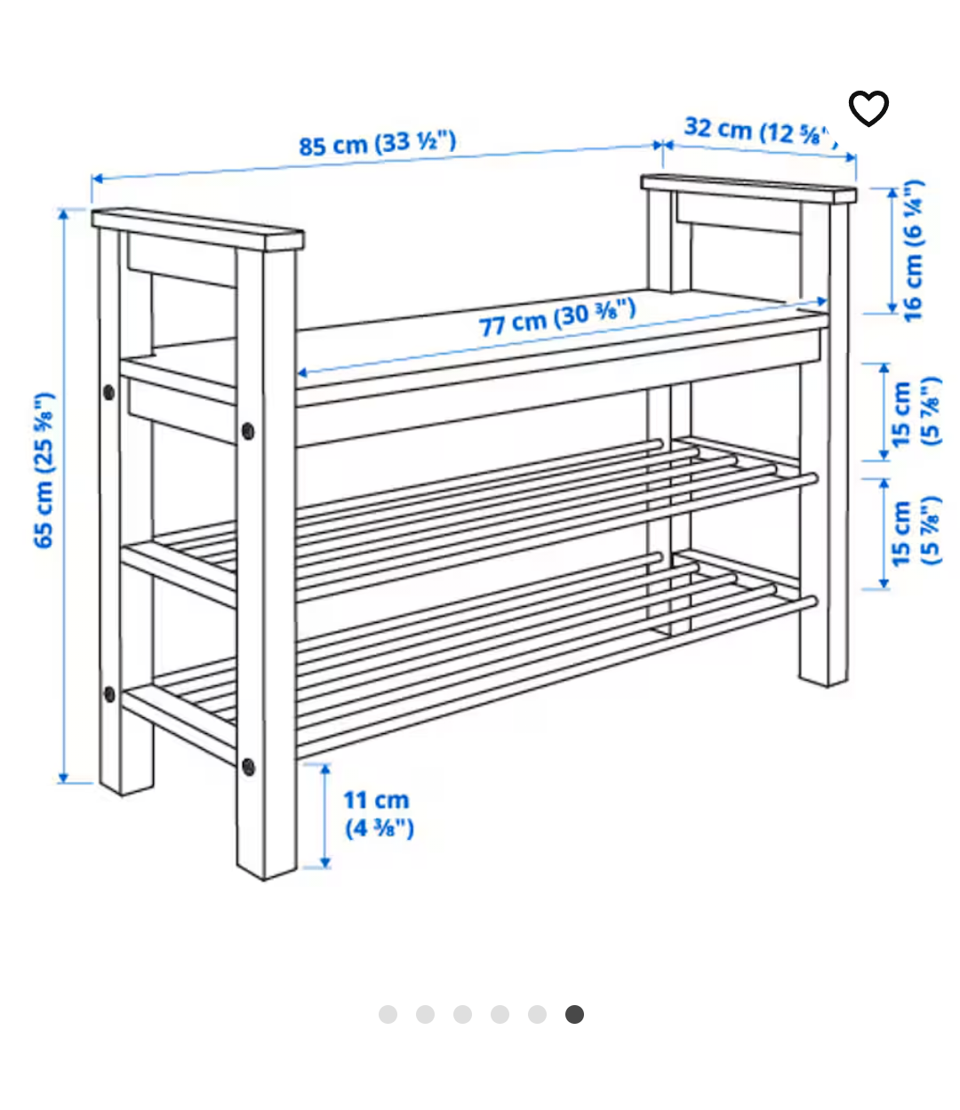 IKEA Shoe Rack Bench - photo 2