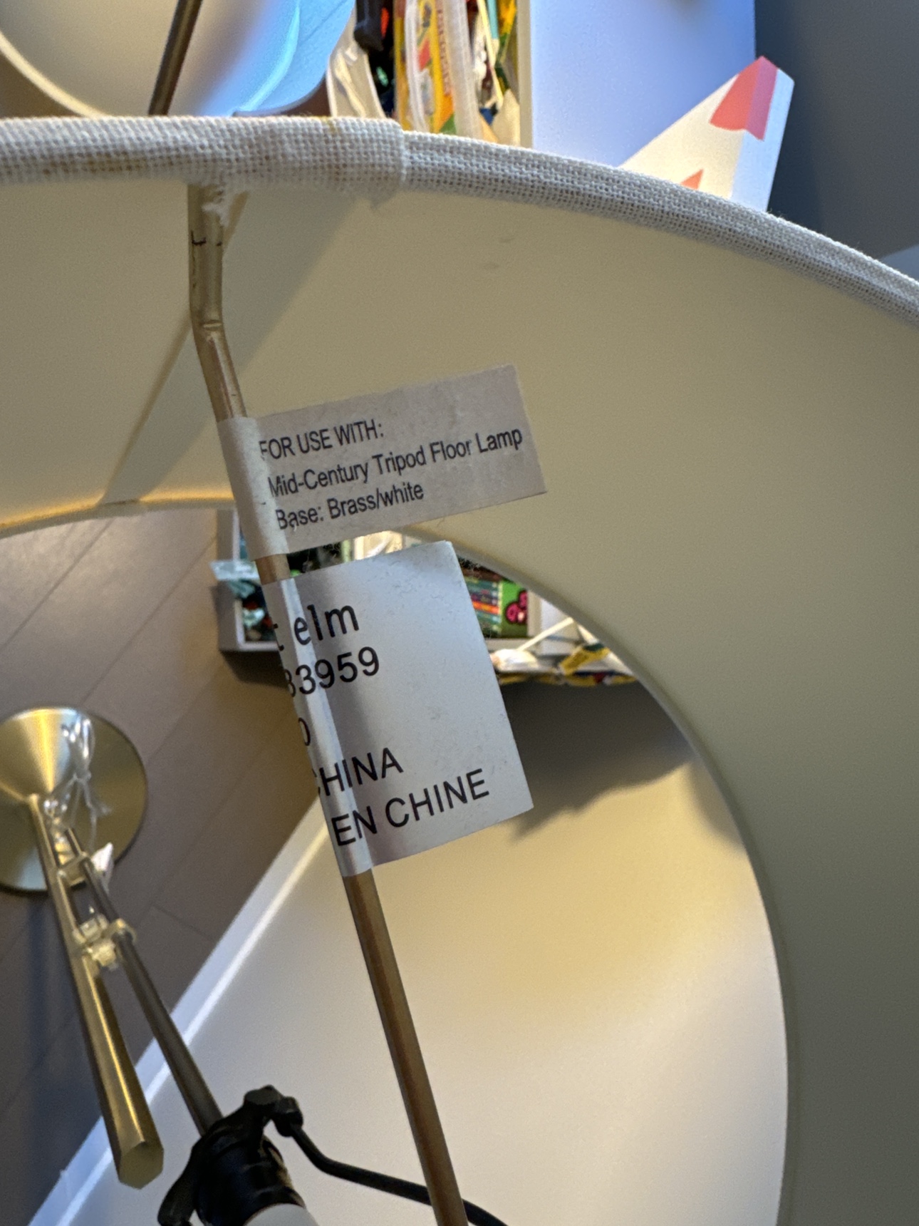 West elm Mid century tripod floor lamp - photo 4