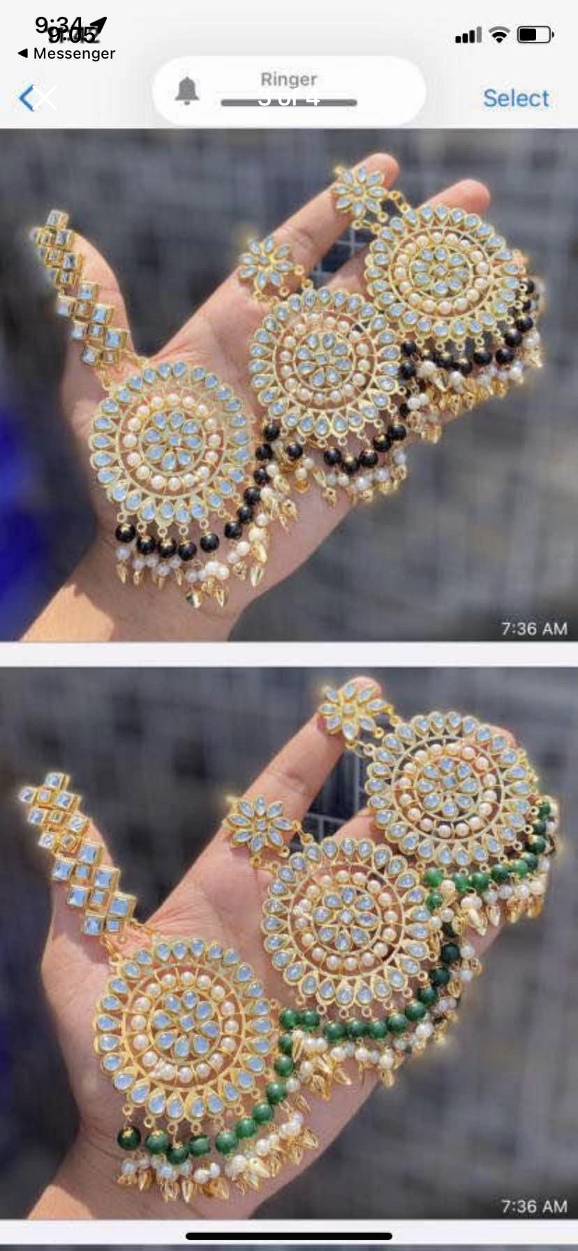 Tikka set with earrings ( Brand new) - photo 3