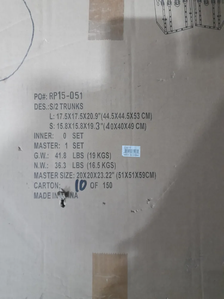 Set of 2 Storage Trunks image indicator(3)