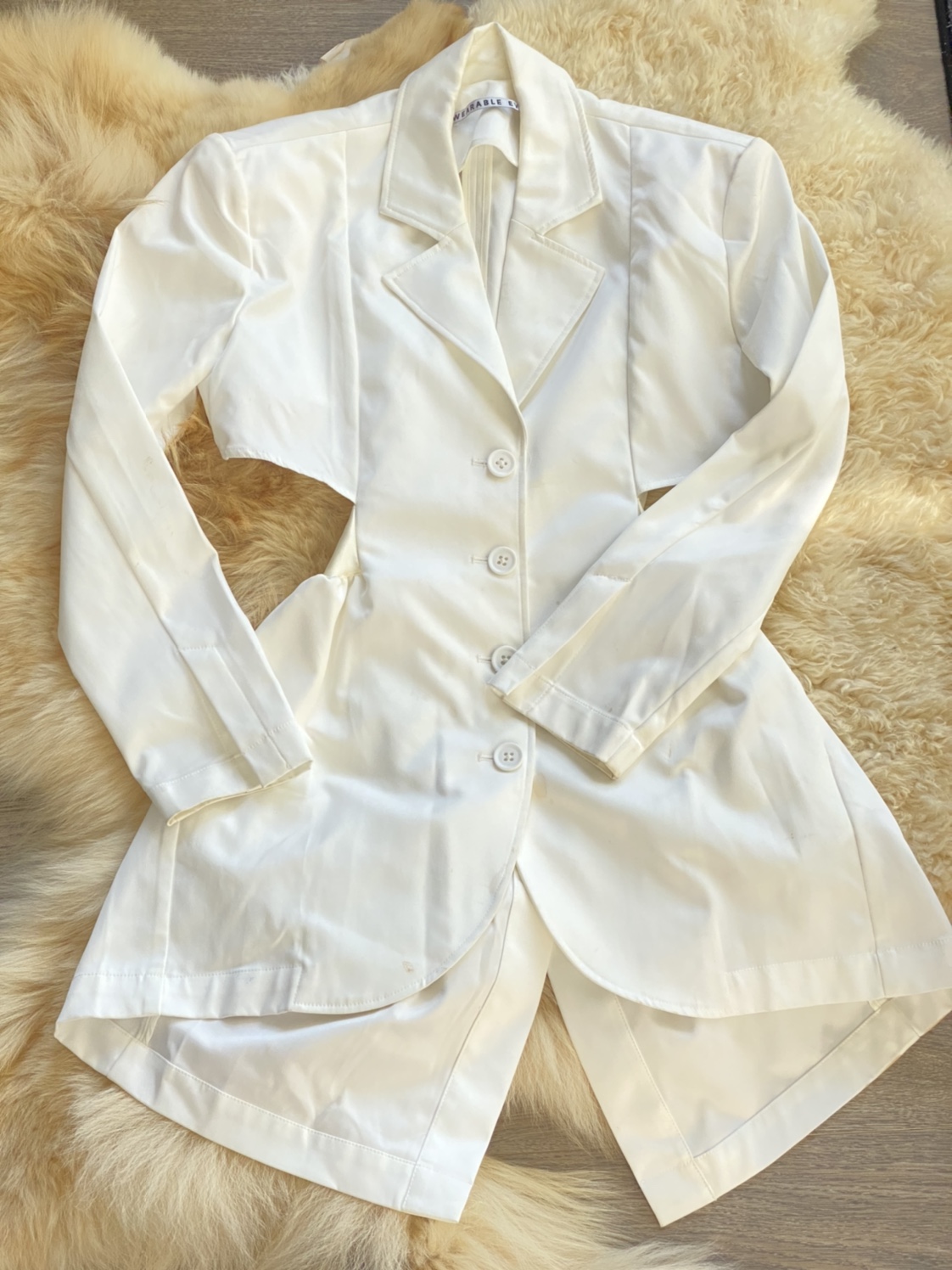 White Blazer Dress