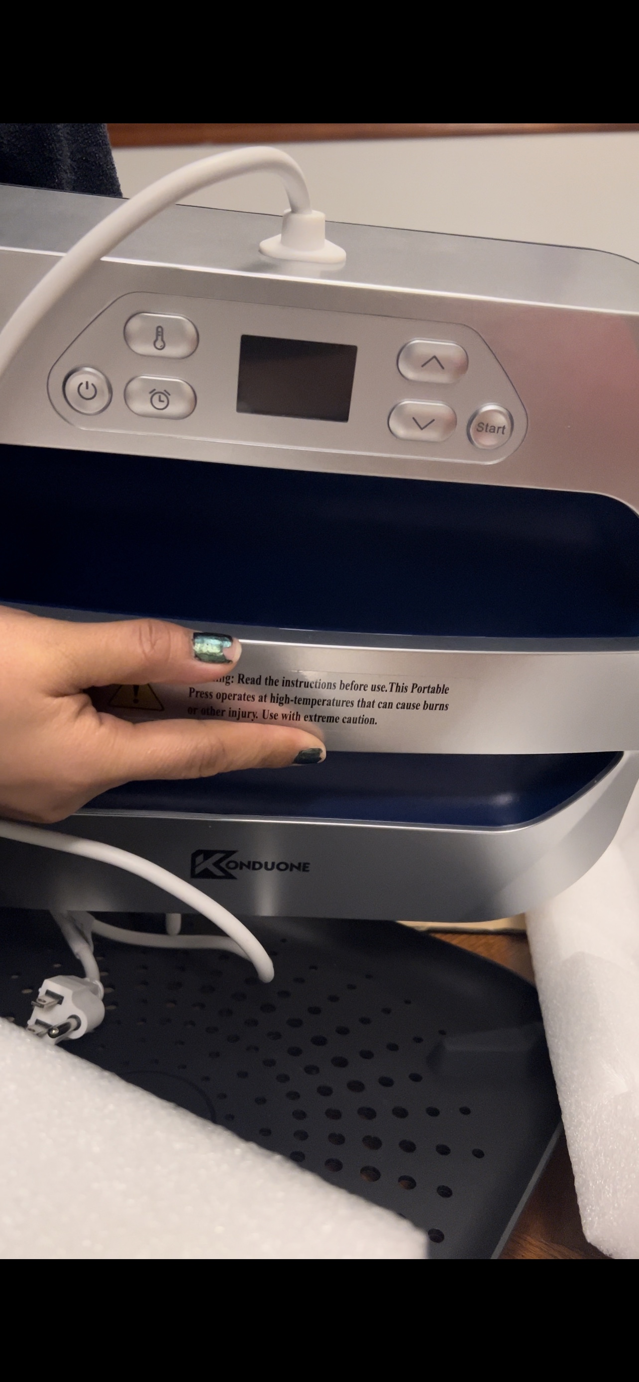 12" x 10" Heat Press Machine - KONDUONE - HP-V2 - photo 3