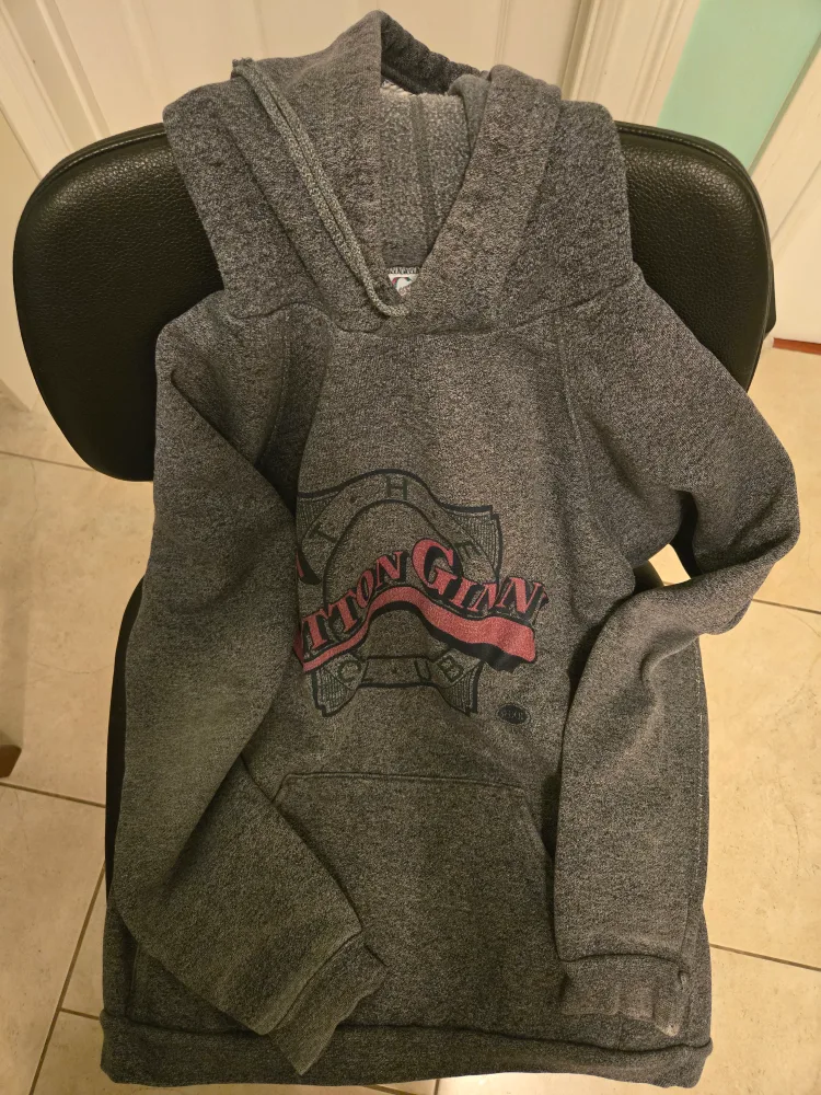 Vintage Grey 90's Cotton Ginny Club Hoodie Sweatshirt image indicator(2)