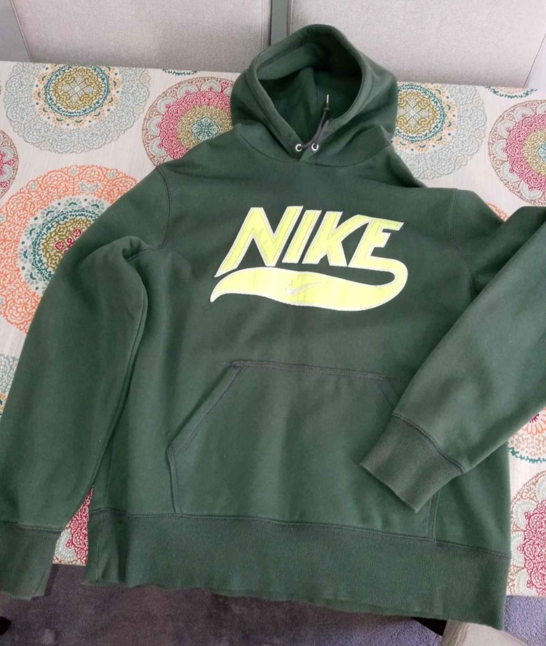 Nike Green Hoodie with Yellow Logo - photo 2