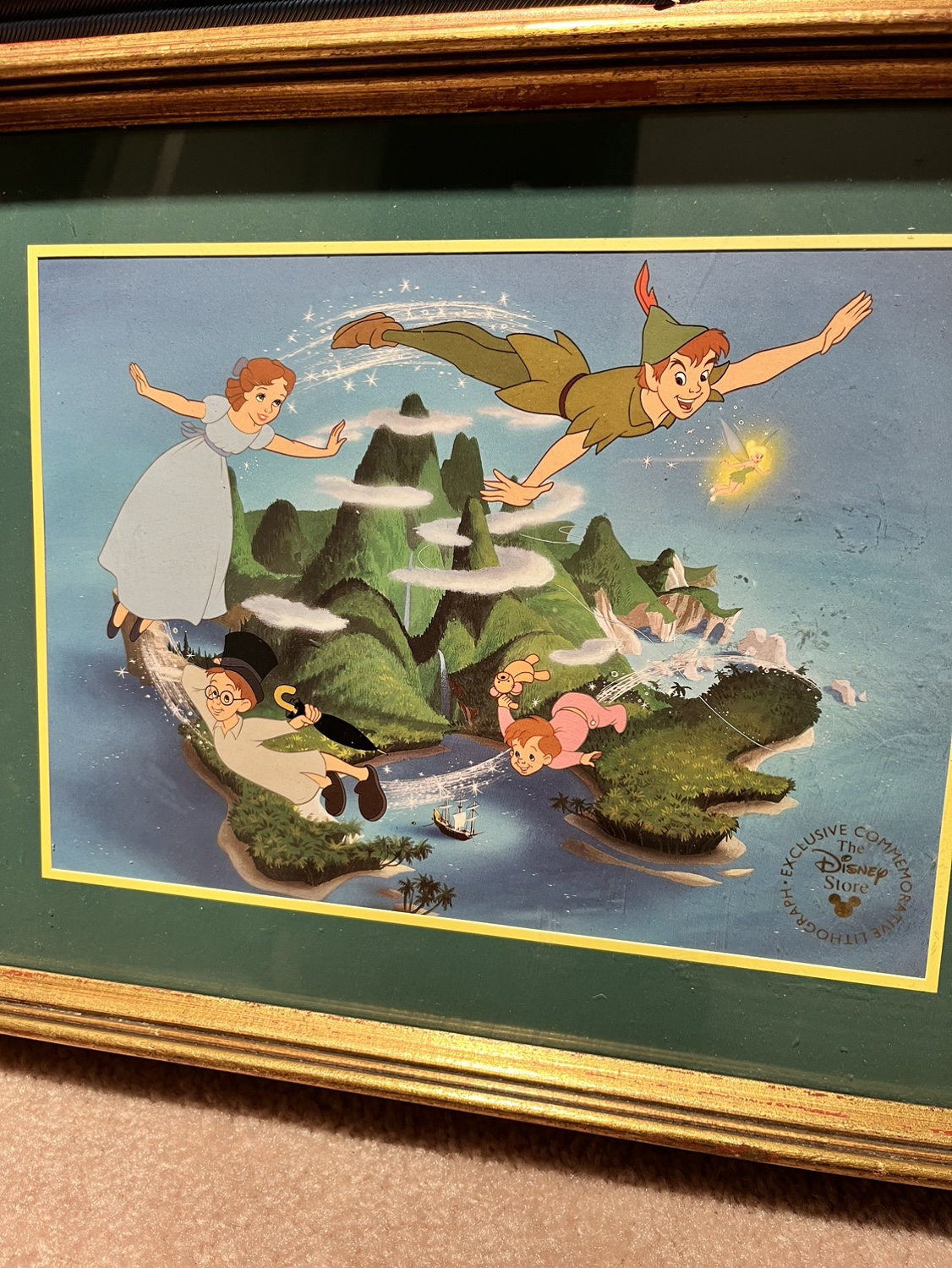 Peter Pan Disney Store Exclusive Commemorative Lithograph - photo 2