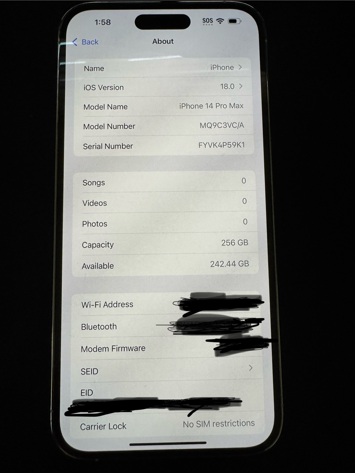 iPhone 14 Pro Max - 256 GB