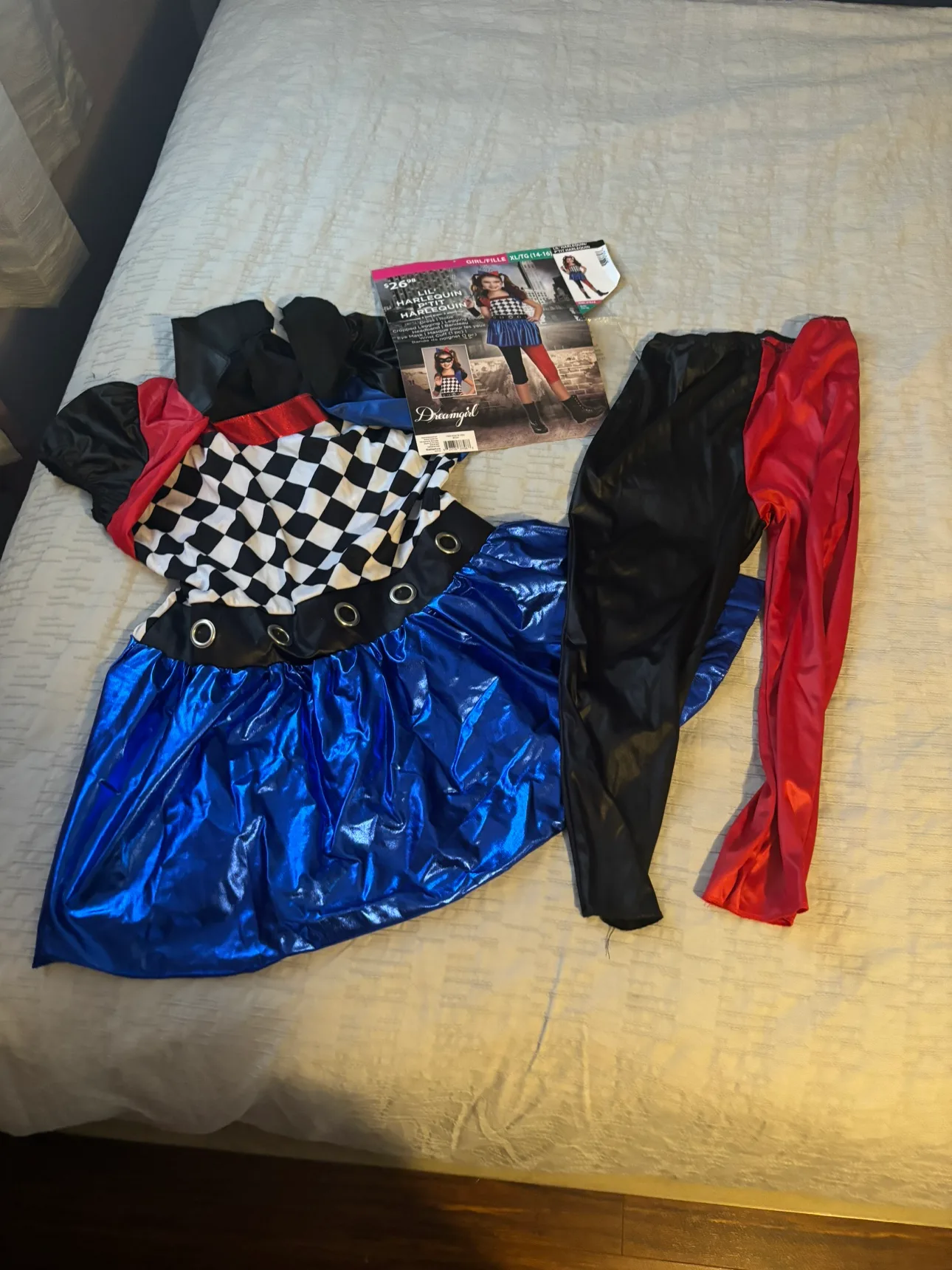 Lil' Harlequin Costume - Size XL/TG (14-16) image indicator(2)