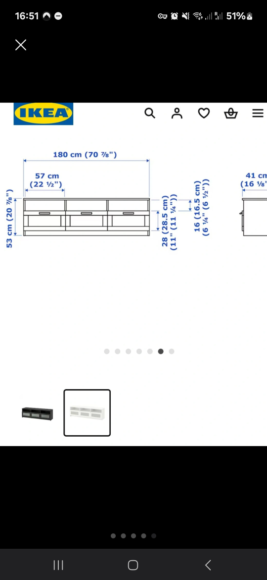 IKEA Besta TV stand with shelves and drawers - photo 4