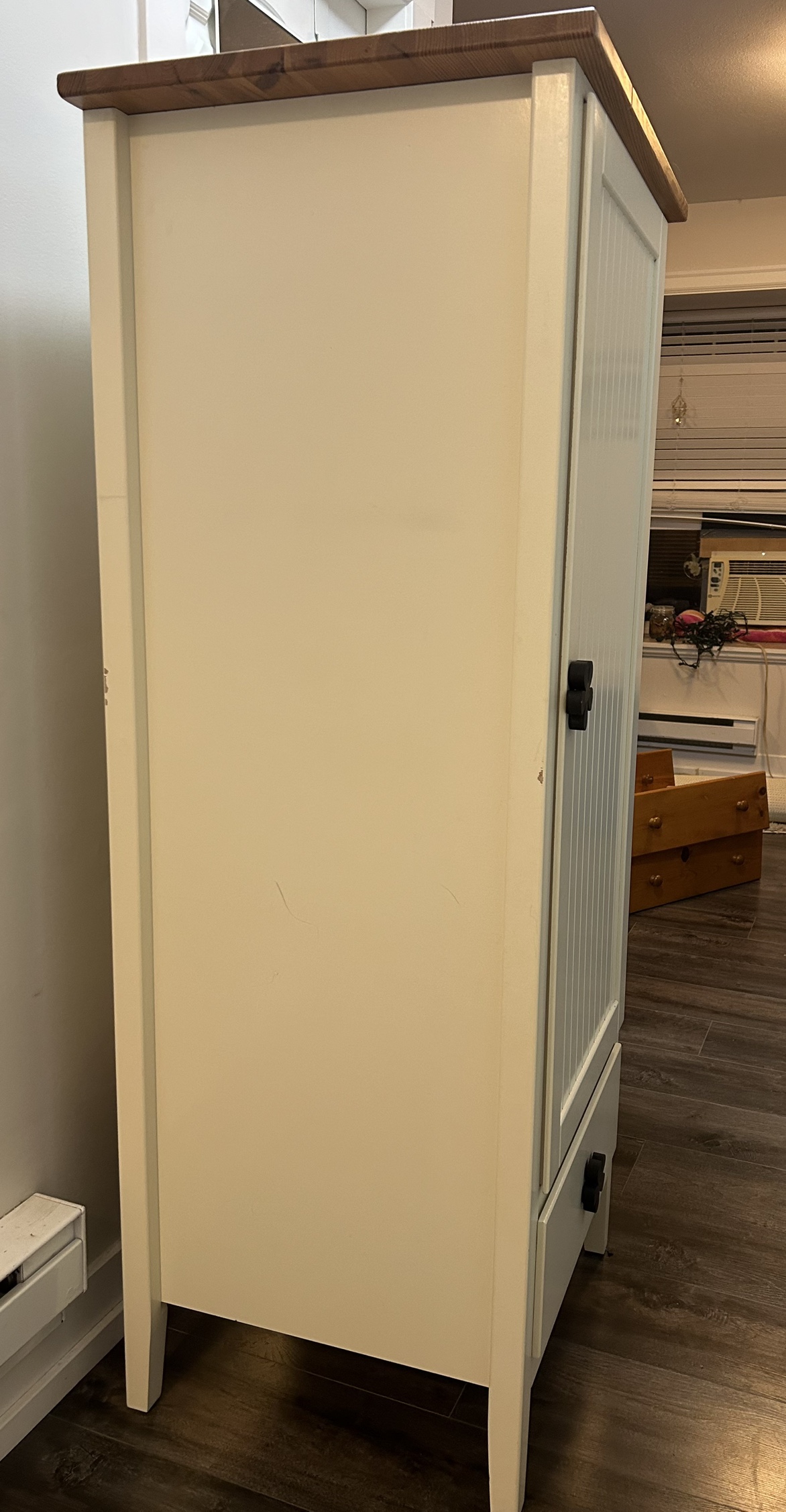 White Cabinet with Drawer - photo 5