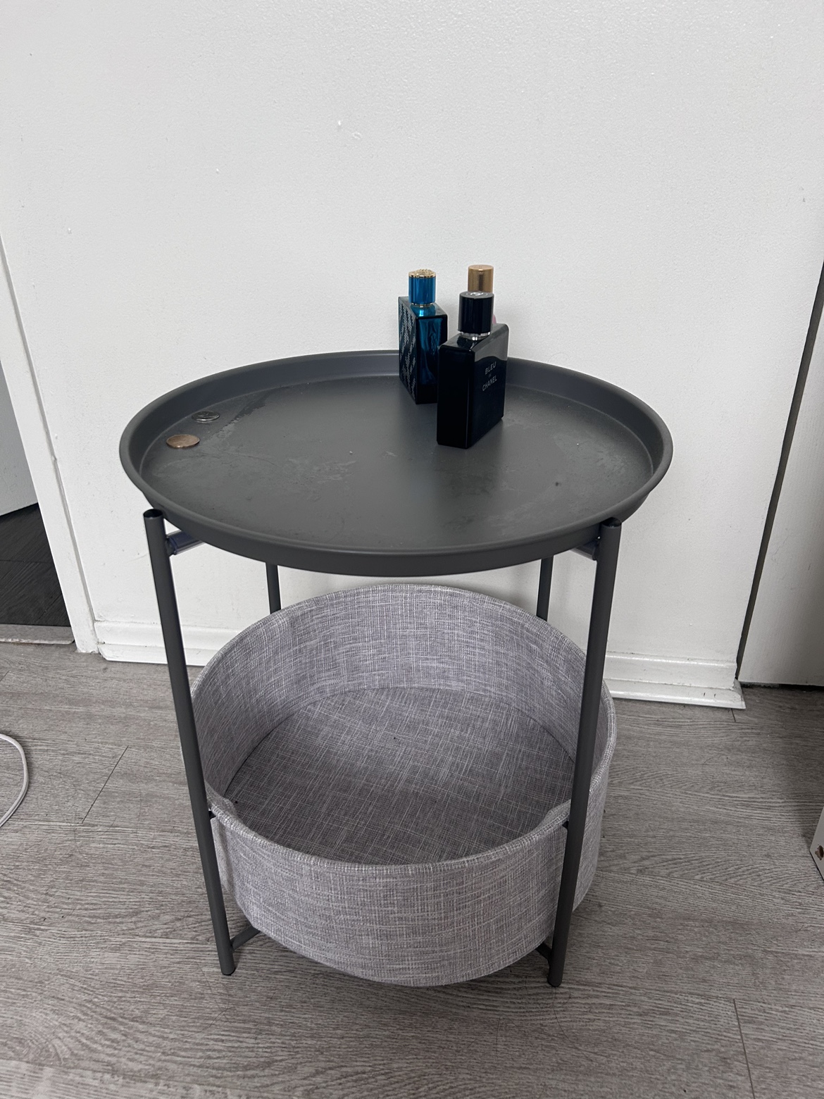 Grey Storage Table with Shelf - photo 2