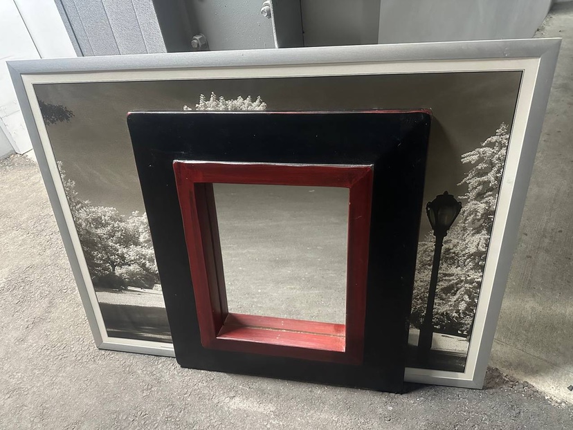 Framed Art of Central Park & Mirror - photo 2