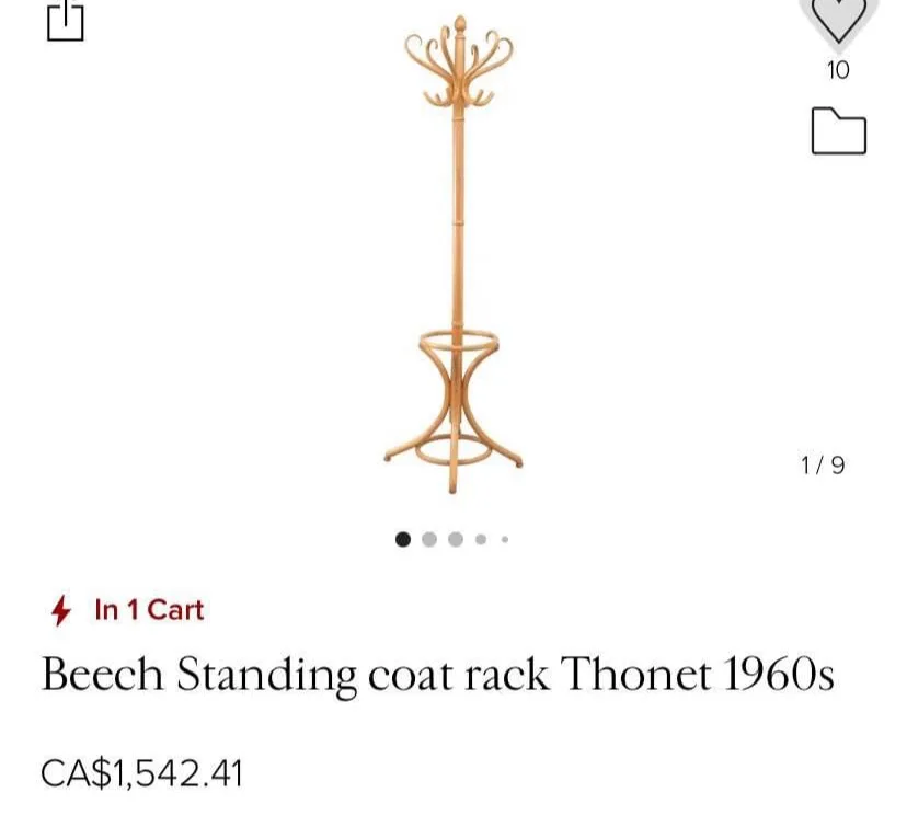 Rare Antique Thonet Coat Stand thumbnail