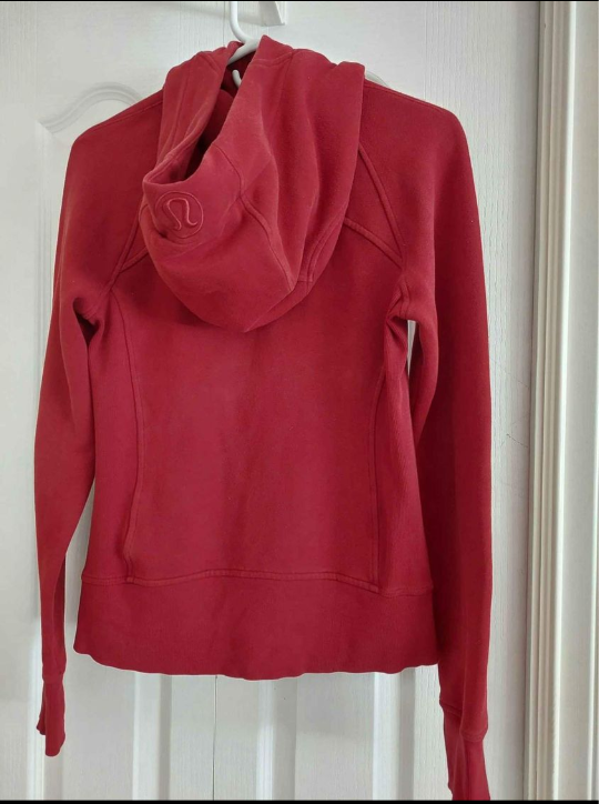 Lululemon Red Zip-Up Hoodie Size 6 - photo 2