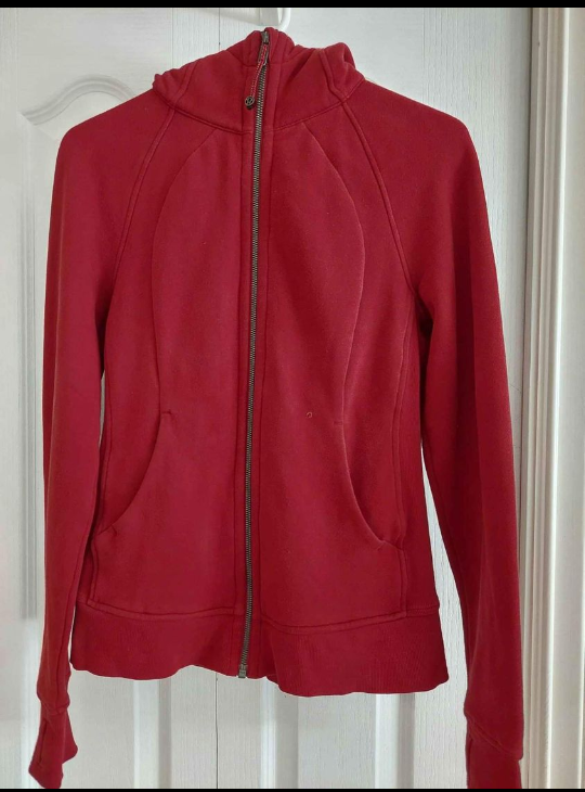 Lululemon Red Zip-Up Hoodie Size 6 - photo 5