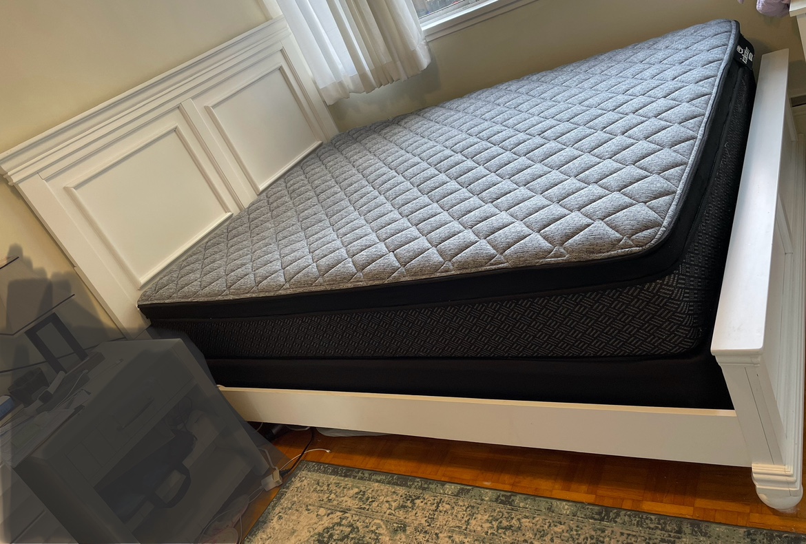 Queen Size Bed Frame with mattress and box spring - photo 2