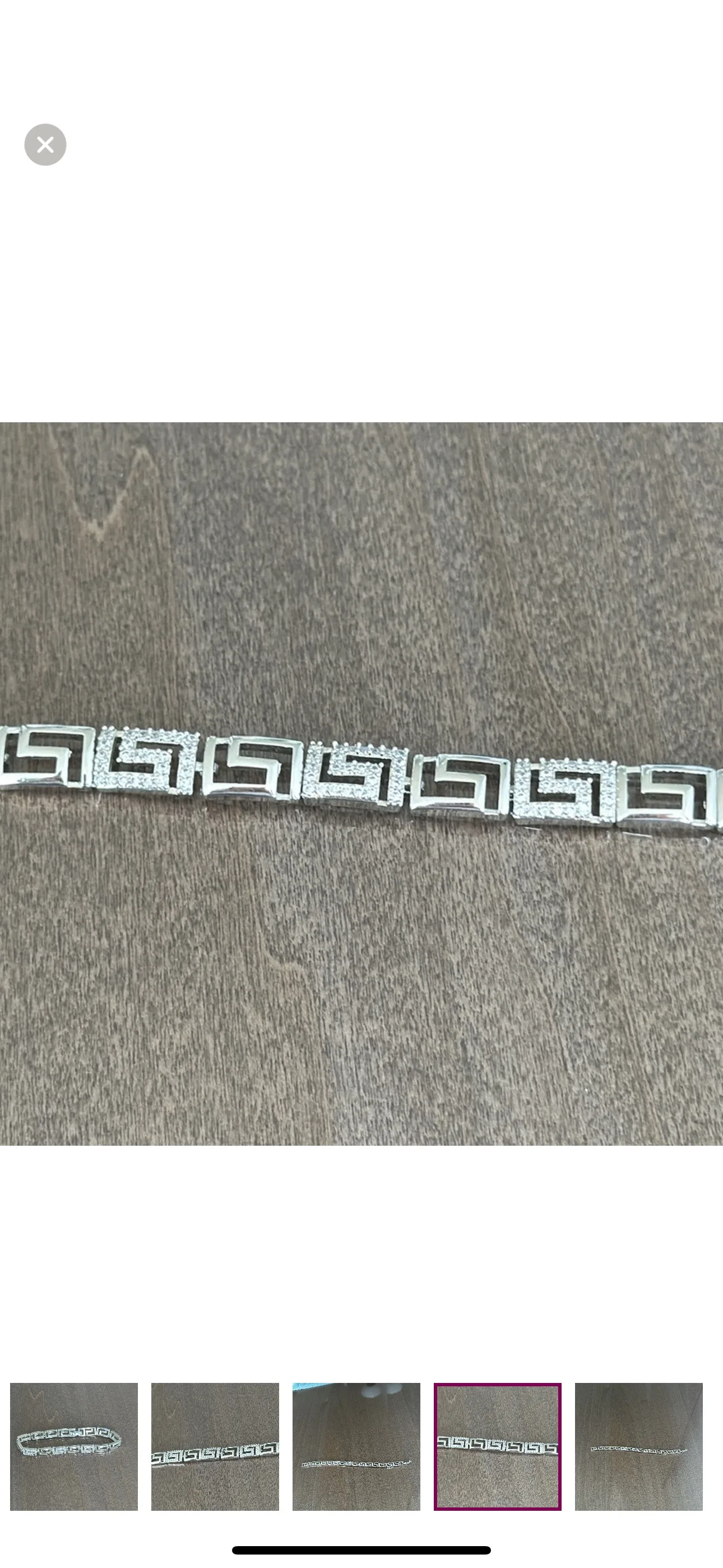 Silver Greek Key Bracelet image indicator(2)