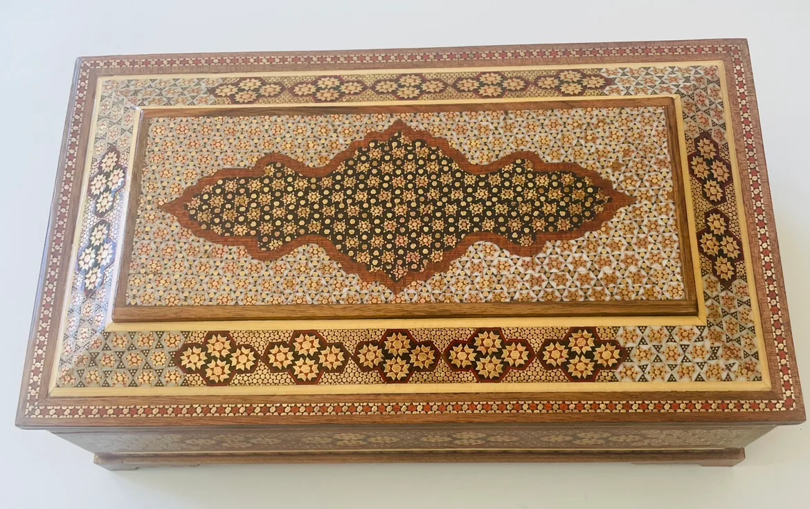 Beautiful Wooden Cutlery Serving Box! thumbnail