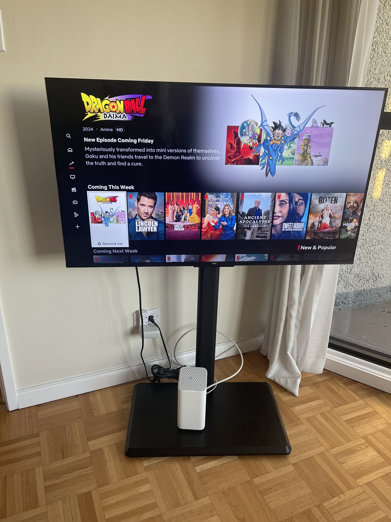 Greenstell TV Stand with Power Outlet