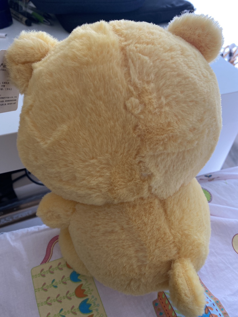 Yellow Plush Bear with Bow Tie - photo 2