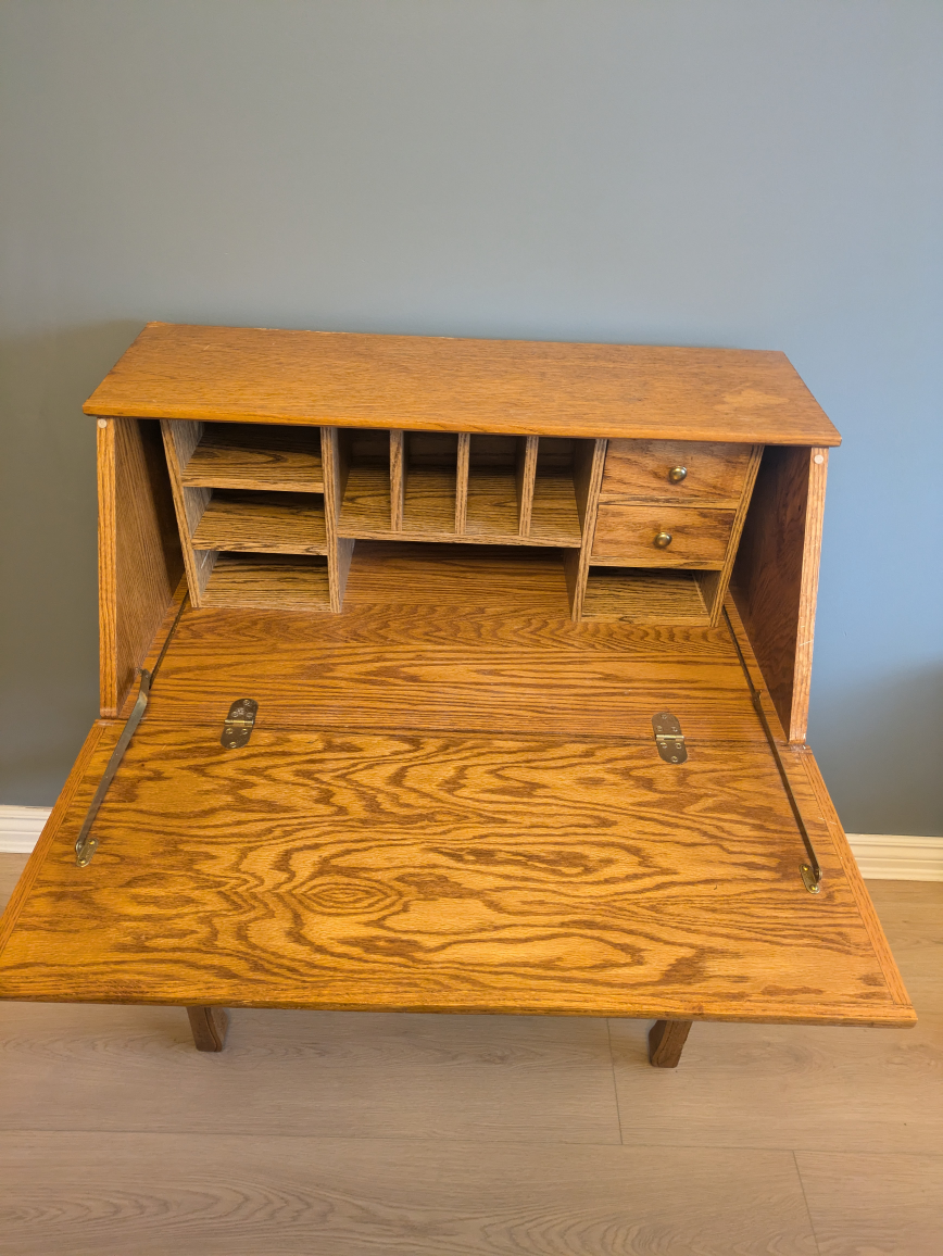 Solid Wood Secretary Desk - photo 2
