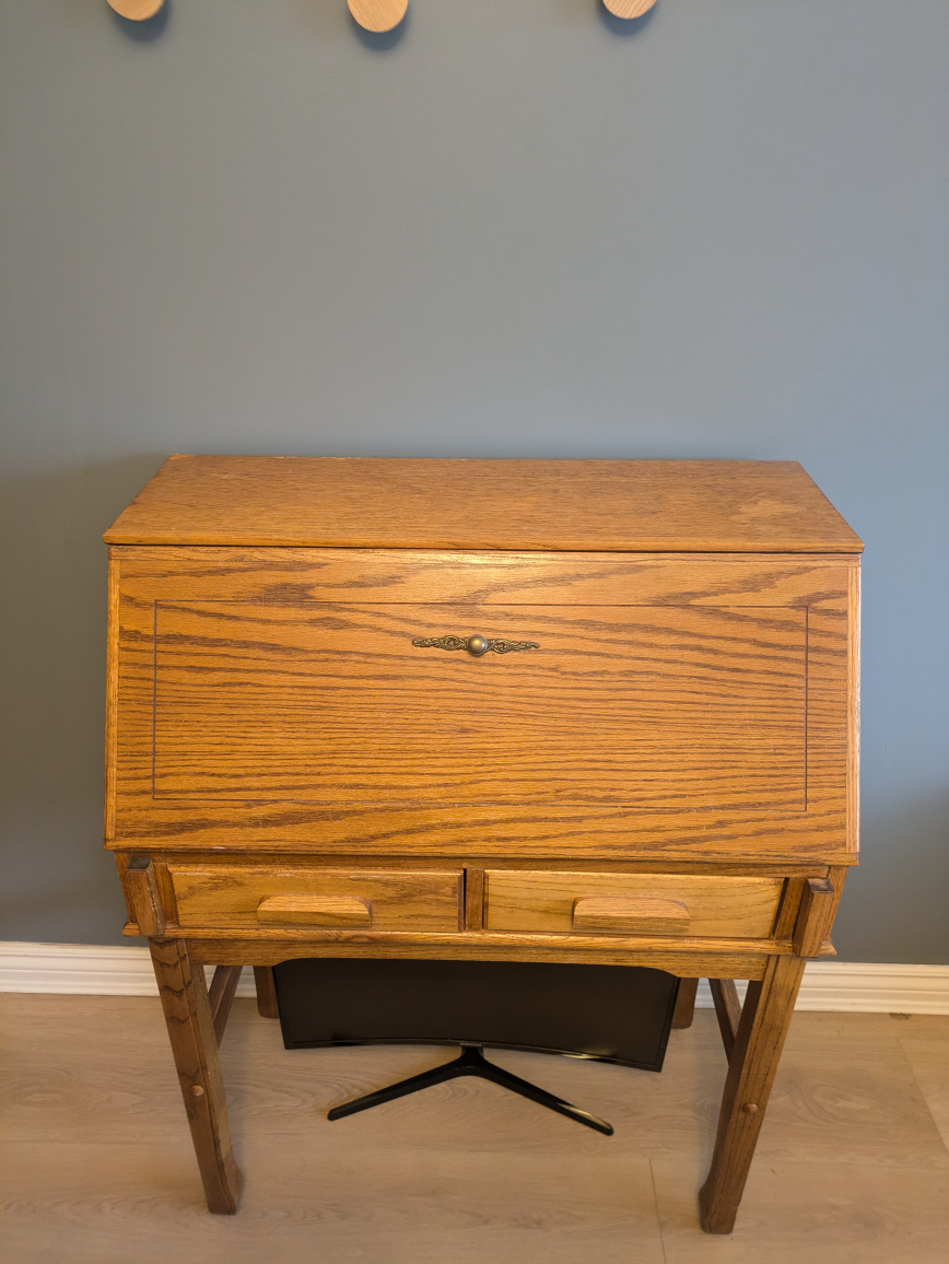 Solid Wood Secretary Desk - photo 3