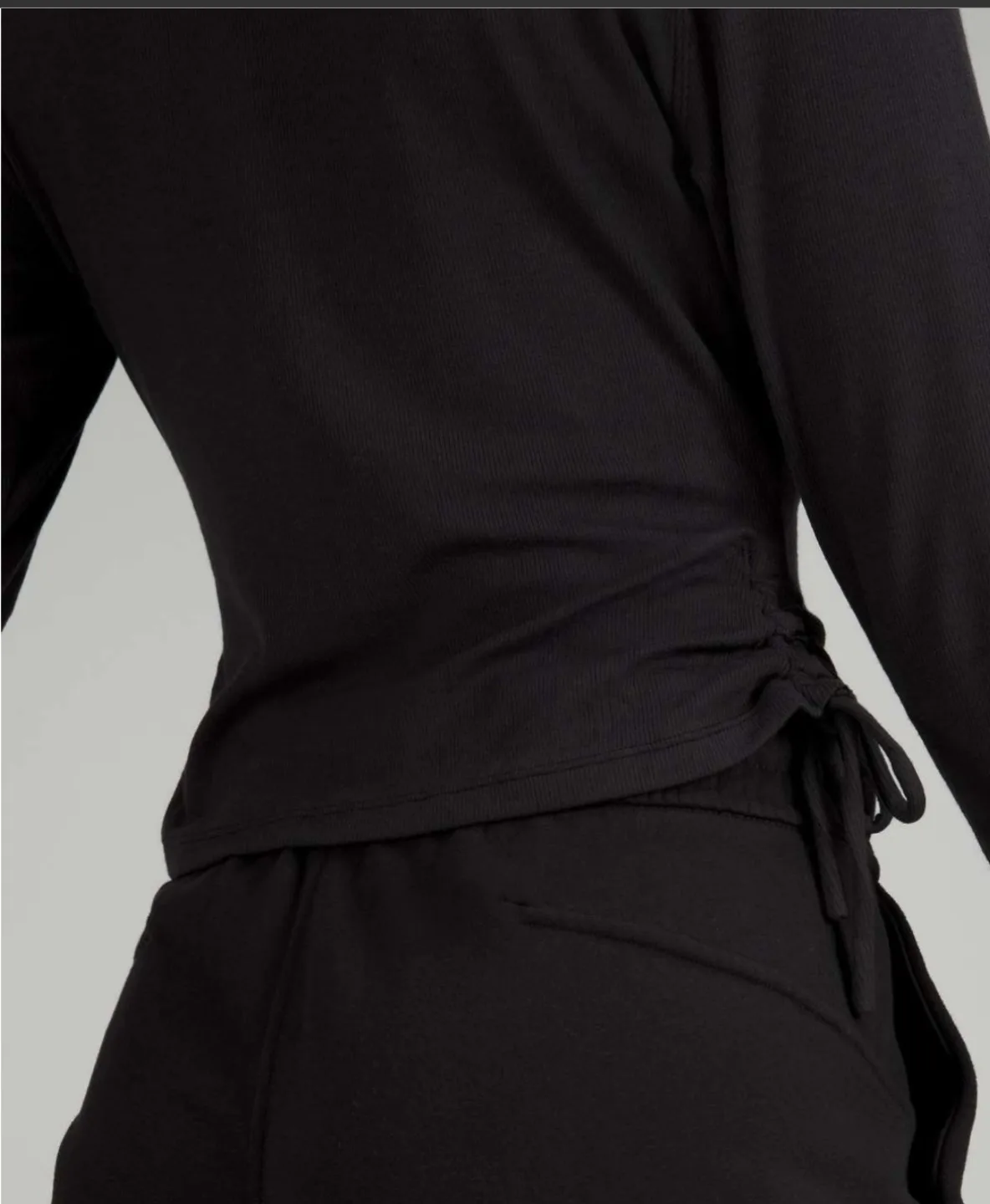 Lululemon Side-Cinch Ribbed Cardigan - size 6 image indicator(3)