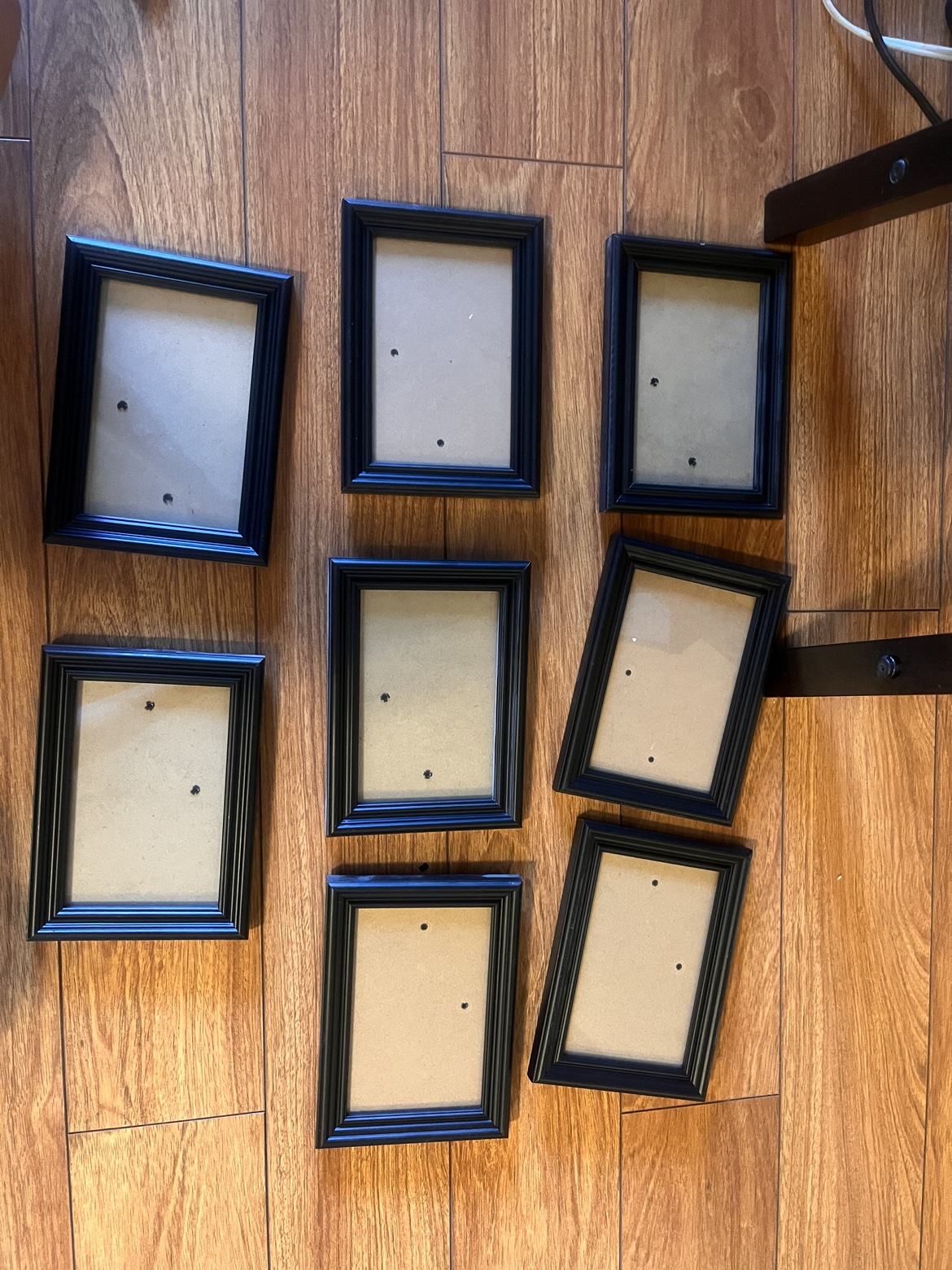2 Black Wood Picture Frames - 3 Sizes