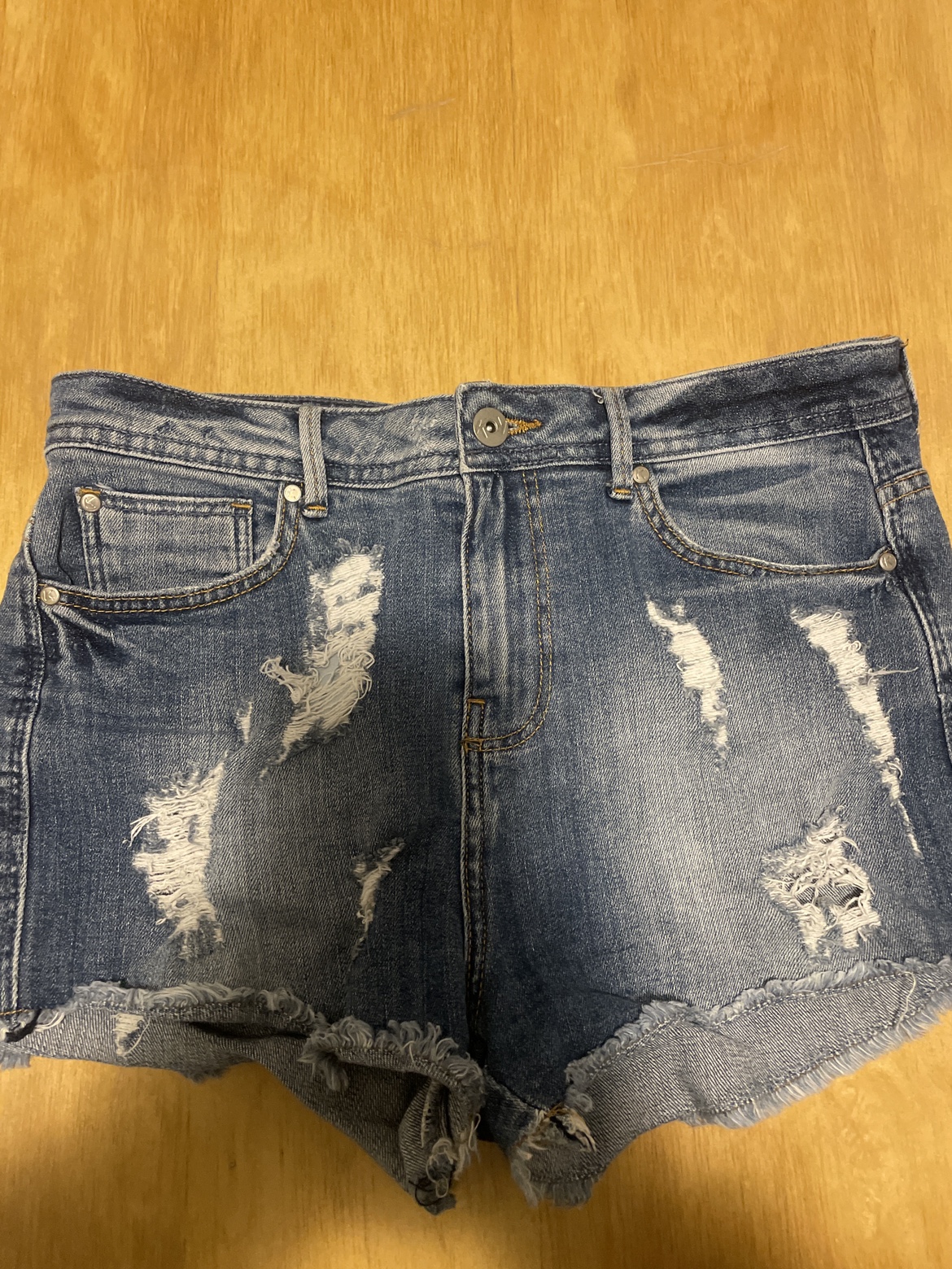 High Waisted Denim Shorts
