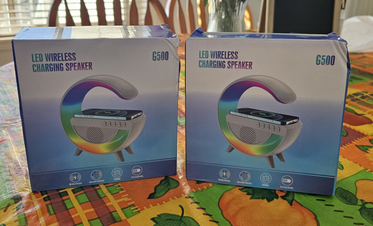 LED Wireless Charging Speaker