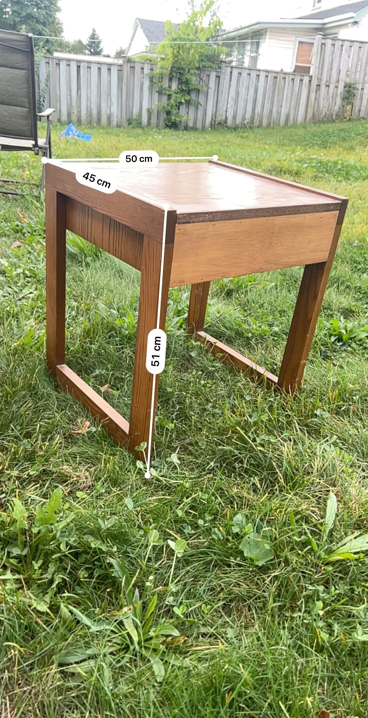 Wooden End Table with Drawer thumbnail