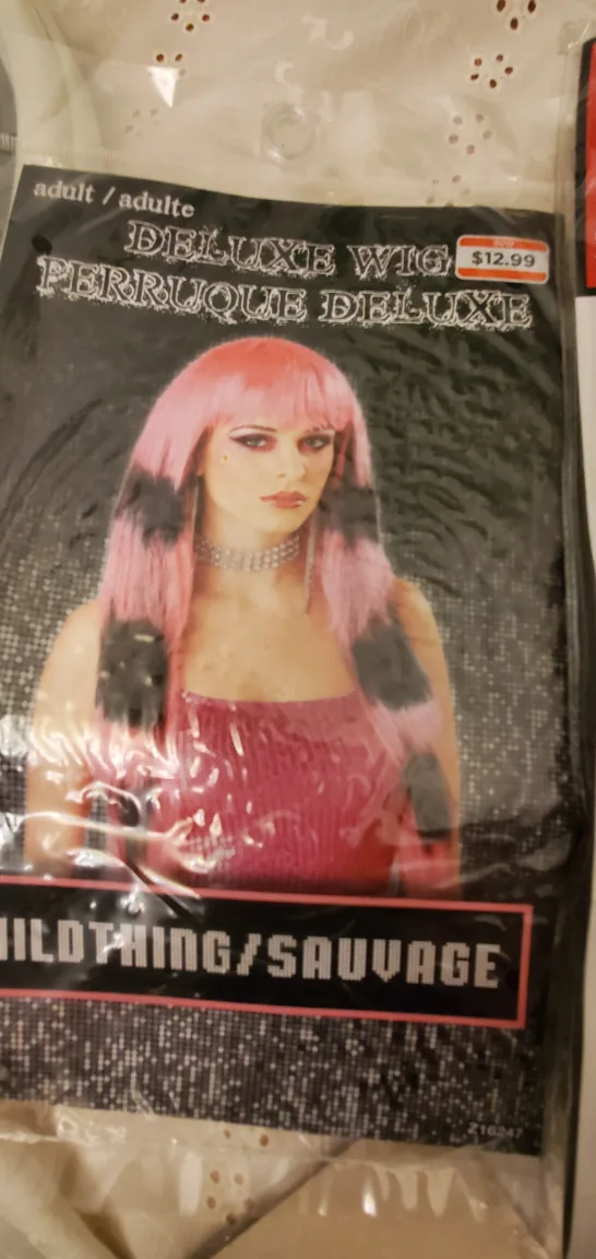 2pcs Pink Wig with Bangs image indicator(2)