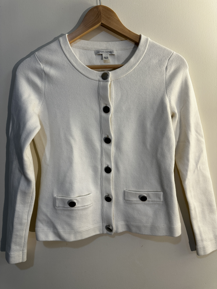 White Banana Republic Cardigan