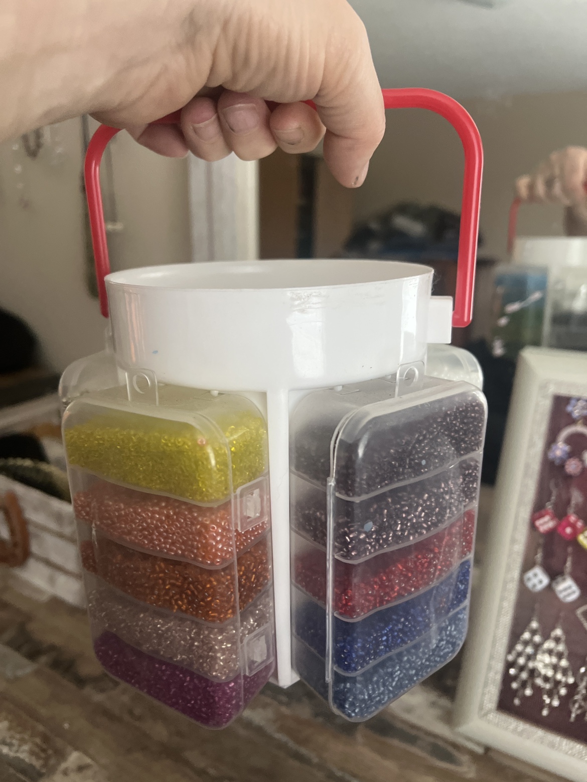 Bead Storage Organizer comes with beads
