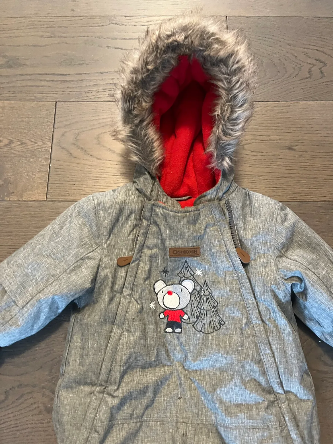 OshKosh warm baby snowsuit 12M VGUC Ret $135 image indicator(2)