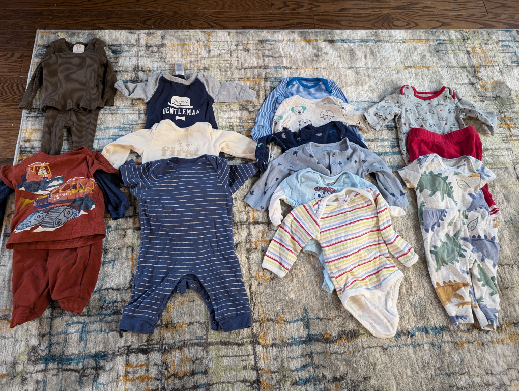 long sleeve onesies and sets NB-3M